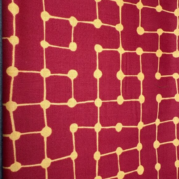Andover Fabrics Inc Patt 5795 Red & Yellow Geometric Fabric 26x44"  Cotton - Picture 9 of 10